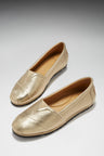 Damen Chukka-Espadrilles, Goldleder