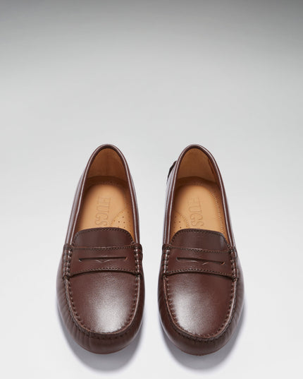 Hugs & Co. Penny Driving Loafers – Braun Leder