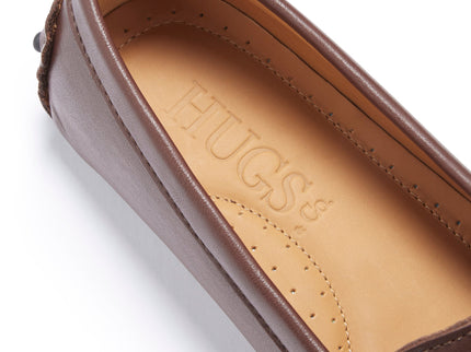 Women's Penny Driving Loafers, brown leather