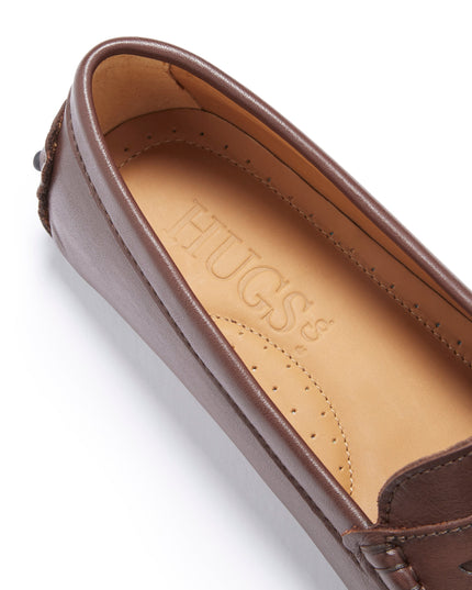 Hugs & Co. Penny Driving Loafers – Braun Leder