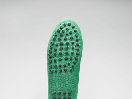 Women's Penny Driving Loafers, emerald embossed suede