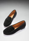 Penny Loafers – Schwarz Wildleder