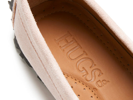 Women's Tyre Sole Penny Loafers, ice pink suede