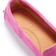 Women's Tasselled Driving Loafers, pink suede-4