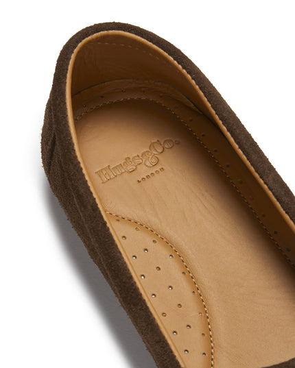 Damen Tasselled Espadrilles Braun Wildleder – Hugs & Co.