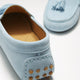 Women's Tasselled Driving Loafers, sky blue suede-3