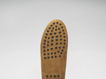 Women's Tasselled Driving Loafers, tobacco suede