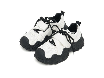 Women's Chunky Wavy Sneakers – Technical Mesh Platform Trainers