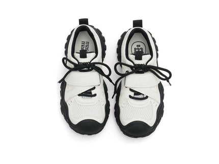 Women's Chunky Wavy Sneakers – Technical Mesh Platform Trainers