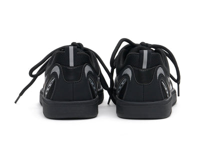 Women’s Flat Technical Mesh Sneakers – Graphic Panel Trainers