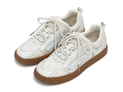 Damen Flache Technical Mesh Tokyo Sneakers – Graphic Panel Trainer