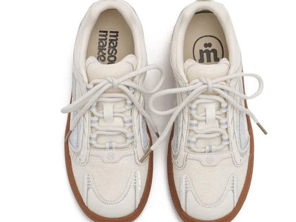 Damen Flache Technical Mesh Tokyo Sneakers – Graphic Panel Trainer