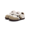 Women's Fleece-Lined Beige Winter Sneakers – Chunky Shearling Trainers