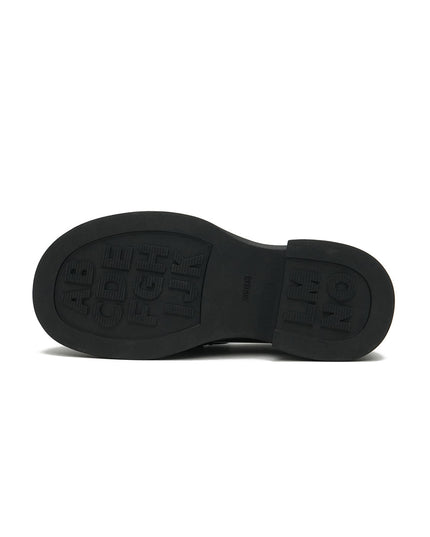Damen Glossy Leder Platform Loafers – British Style Slip-Ons