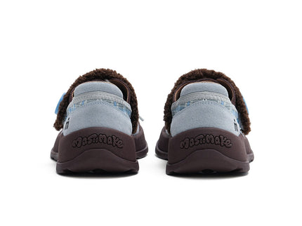 Women's Plaid Sherpa Chunky Sneakers – Cozy Lace-Up Shoes