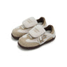 Women's Sherpa Velcro Sneakers – Plaid Star Patch Cozy Winter Shoes