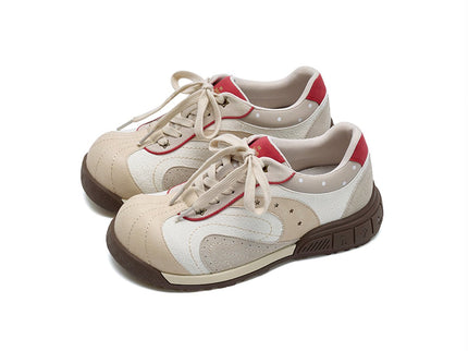 Women's Star Chunky Toe Platform Sneakers – Kawaii Suede Trainers