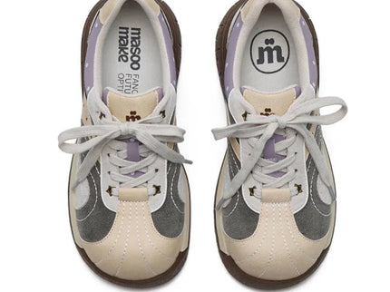 Masoomake Damen Platform Sneaker – Star Chunky Toe Kawaii Style