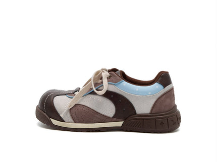 Women's Star Chunky Toe Platform Sneakers – Kawaii Suede Trainers