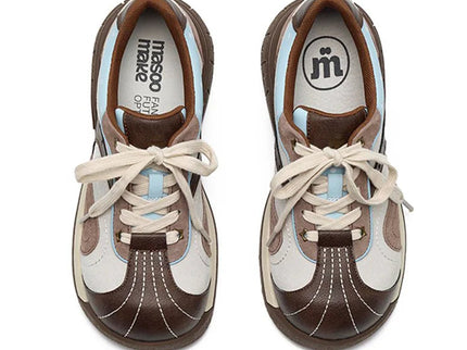 Masoomake Damen Platform Sneaker – Star Chunky Toe Kawaii Style