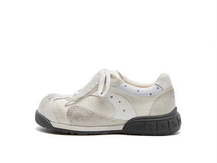 Women's Star Chunky Toe Platform Sneakers – Kawaii Suede Trainers