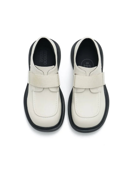 Masoomake Velcro Platform Loafers Damen | Chunky Leder