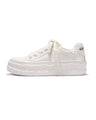 Masoomake Damen Platform Sneaker – Wave Sole Weiss