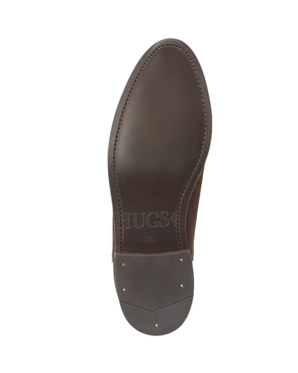 Hugs & Co. | Wildleder-Chelsea-Boots mit Ledersohle | Braun