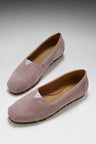 Damen Chukka Espadrilles, Wildleder Puderrosa