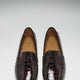 Women's Penny Driving Loafers, brown croc print patent leather-2