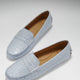 Women's Penny Driving Loafers, powder blue print patent leather-1