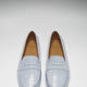 Women's Penny Driving Loafers, powder blue print patent leather-2