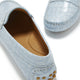Women's Penny Driving Loafers, powder blue print patent leather-3