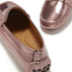 Women's Penny Driving Loafers, rose gold patent leather-3