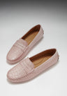 Penny Driving Loafers – Powder Pink Lackleder
