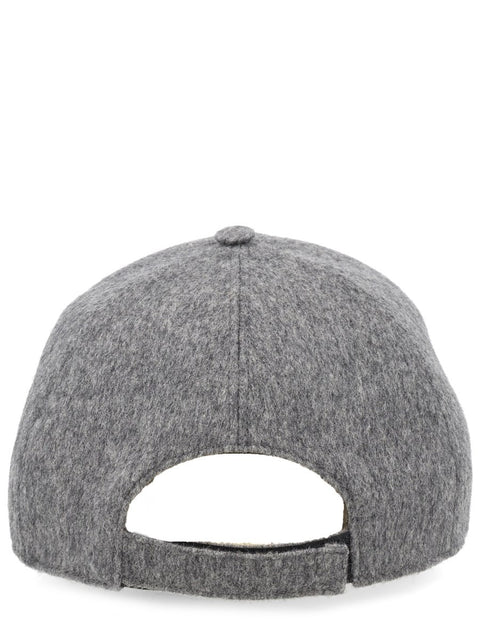 WOOL AND CASHMERE BASEBALL HAT