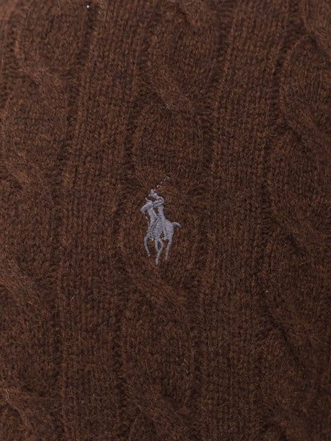 Wool and cashmere cable knit sweater