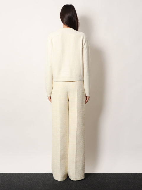 Wool and cashmere cardigan with metal Horsebit