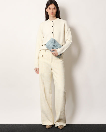 Wool and cashmere cardigan with metal Horsebit