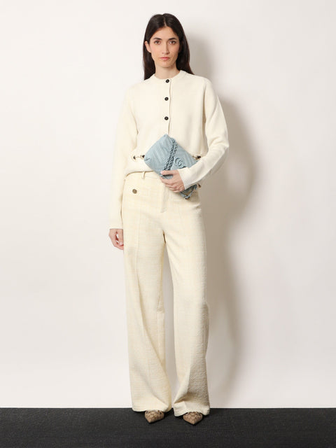 Wool and cashmere cardigan with metal Horsebit