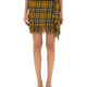 WOOL AND CASHMERE CHECK SCARF STYLE SKIRT