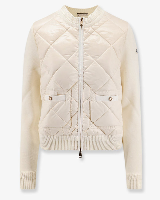 Moncler | Wool & Nylon Blend Jacket | White | Damen