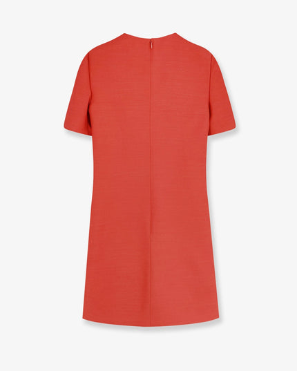 Wool and silk blend short dress