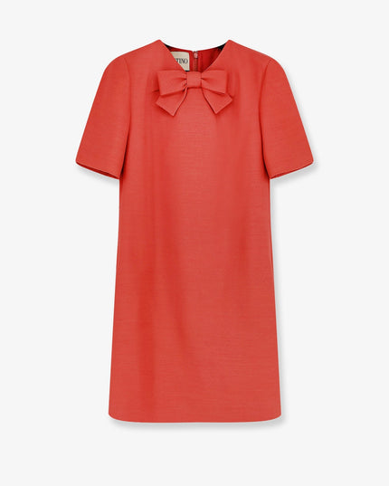Wool and silk blend short dress
