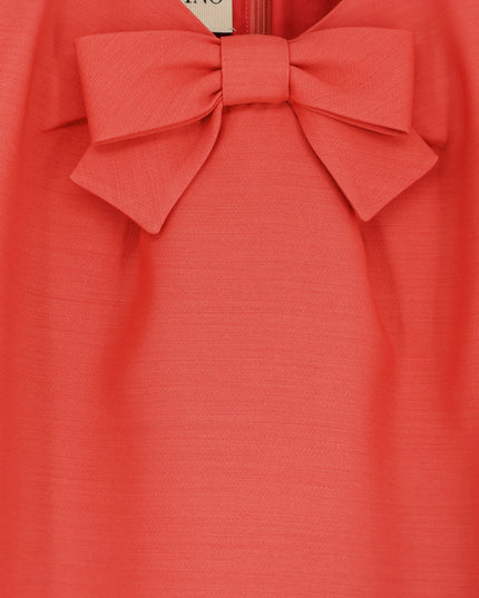 Wool and silk blend short dress