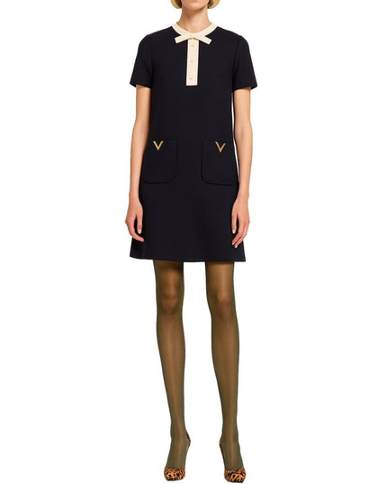 WOOL AND SILK MINI DRESS