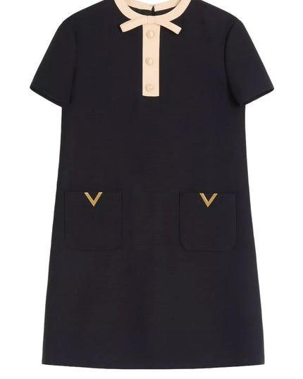 WOOL AND SILK MINI DRESS