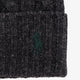 Wool blend cable knit beanie hat