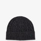 Wool blend cable knit beanie hat