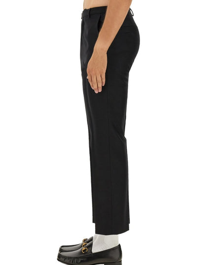 WOOL BLEND TWILL PANTS